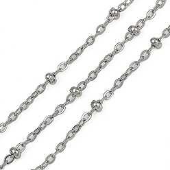 Нержавеющая Сталь Цвет 304 цепи спутниковые из нержавеющей стали, пайки, с катушкой, цвет нержавеющей стали, 16 мм, около 82.02 футов (25 м) / рулон