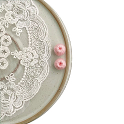 Pink DIY Doll Craft Yarn Pom Pom Ball, Round, Pink, 1.2cm