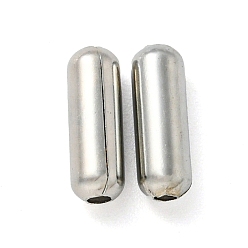 Platine Perle en laiton de placage de rack, plaqué longue durée, sans cadmium et sans plomb, colonne, platine, 9x3mm, Trou: 1.2mm