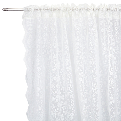 Белый 2шт. полиэстеровая кружевная ткань, аксессуары, белые, 2140x1320x1 мм