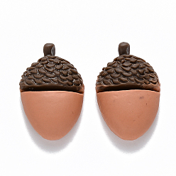 Перу Смола декодирует кабошоны, имитация еды, желуди, Перу, 24x15x7 мм