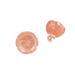 Kirsche Quarzglas Kirsche Quarzglas Charme, seedpod der Lotus, 10~12 mm