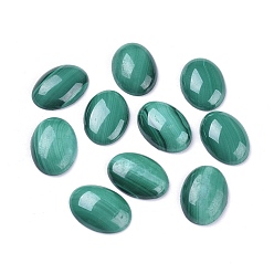 Малахит Природные кабошон малахита, овальные, 14x10x4 мм