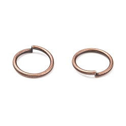 Red Copper Open Jump Rings Brass Jump Rings, Cadmium Free & Lead Free, Red Copper, 10x1mm, 18 Gauge, Inner Diameter: 8mm, about 2600pcs/500g