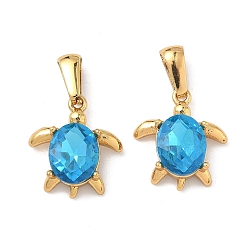 Turtle 304 подвески из нержавеющей стали и стекла, золотые, граненые, черепаха, 17x15x5 мм, отверстие : 7.5x3 мм