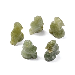 Новый Нефрит Натуральные новые украшения из нефритового дисплея, товары для украшения дома, волк, 38~40x25~29x16~26 мм