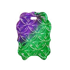 Другие Силиконовые формы для кулона с тиснением в виде цветка своими руками, формы для литья смолы, для уф-смолы, изготовление ювелирных изделий из эпоксидной смолы, дверной узор, 80x60x11 мм, отверстие : 4x9 мм, внутренний диаметр: 53x67 мм