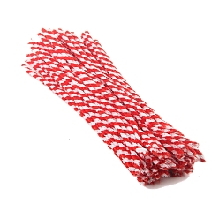 (123L) Белый крем непрозрачный блеск Витая палка, средство для чистки труб, Суперплотное шифрование, утолщенная плюшевая корневая полоска для плюшевых поделок своими руками, огнеупорный кирпич, 300x6 мм, 100 шт / комплект