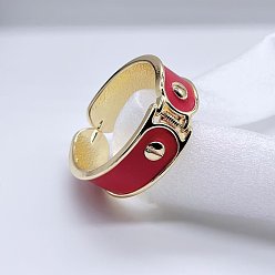 Светло-Вишневый Браслеты-шарниры из сплава и искусственной кожи для женщин, светло-вишневый, внутренний диаметр: 2-3/8 дюйм (6 см)