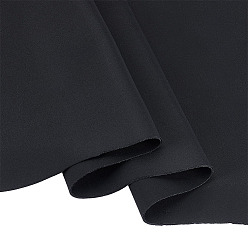 Negro 1.5 yardas de tela de poliéster, para accesorios de ropa, negro, 1560x1 mm