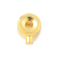 Золотой 925 бусины из стерлингового серебра, колонка, золотые, 4x3x2 мм, отверстие : 0.9 мм