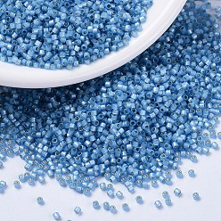 (DB2176) Duracoat Semi-Frosted Silver Lined Dyed Light Bayberry MIYUKI Delica Beads, Cylinder, Japanese Seed Beads, 11/0, (DB2176) Duracoat Semi-Frosted Silver Lined Dyed Light Bayberry, 1.3x1.6mm, Hole: 0.8mm, about 20000pcs/bag, 100g/bag
