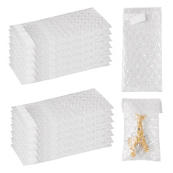 Белый Пакеты из пузырчатой полиэтиленовой пленки, самоклеящиеся пузырчатые конверты, прямоугольные, белые, 14.3x7x0.2 см