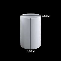 Белый Колонка diy силиконовые формы для свечей, формы для литья смолы, для уф-смолы, изготовление ювелирных изделий из эпоксидной смолы, белые, 5.5x8.5 см