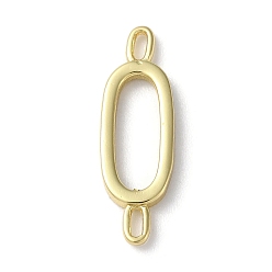 Letter O Подвески из латуни с покрытием для стойки, для изготовления именных ожерелий, без кадмия и без свинца, долговечный, реальный 18 k позолоченный, Письмо O, 22.5x7x1.5 мм, отверстие : 3x0.8 мм