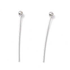 Платина Контакты латунь шаровой головкой, без кадмия и без свинца, платина, 20 мм, Руководитель: 2 mm, штифты : 0.5 мм, 24 датчик