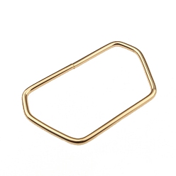 Light Gold Трапециевидные железные ручки для сумок, аксессуары для замены сумок, золотой свет, 100.4x56 мм