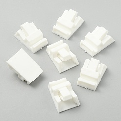 Белый Прямоугольные пластиковые кольцевые дисплеи, белые, 2.4x1.65x1.1 см