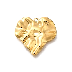 Настоящее золото 14K 304 подвески из нержавеющей стали, шарма сердца, ионное покрытие (ip), реальный 14 k позолоченный, 21x22x2.5 мм, отверстие : 1.2 мм