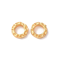 Настоящее золото 24K Латунные соединительные колечки, текстурированное кольцо, без кадмия и без свинца, стойки покрытие, долговечный, реальный 24 k позолоченный, 6x1.5 мм, внутренний диаметр: 3.8 мм