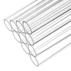 Прозрачный Акриловая круглая трубка, прозрачные, 150x20 мм, внутренний диаметр: 16.5 мм