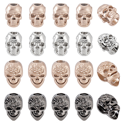 (52) Непрозрачная лаванда 32шт 4 стили литые кнопки, аксессуары, череп, разноцветные, 15~18x12~13 мм, 8 шт / стиль