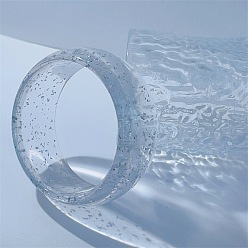 Прозрачный Браслеты из смолы для женщин, с серебряной фольгой, прозрачные, внутренний диаметр: 2-1/2 дюйм (6.5 см).