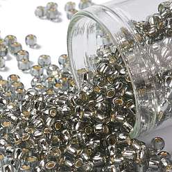 (29) Silver Lined Light Black Diamond TOHO Round Seed Beads, Japanese Seed Beads, (29) Silver Lined Light Black Diamond, 8/0, 3mm, Hole: 1mm, about 222pcs/bottle, 10g/bottle