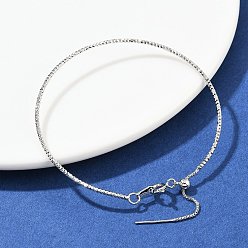 Платина Латунные браслеты для женщин, платина, 0.15 см, внутренний диаметр: 2-1/8x2-1/4 дюйм (5.3x5.8 см)