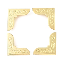 Золотой Железные металлические уголки для фотоальбомов, золотые, 23x23x6.5 мм