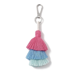 Камелия Подвесные украшения ручной работы из нейлоновых ниток в технике макраме, застежки из сплава подвески для украшений сумок или брелоков, камелия, 140 мм