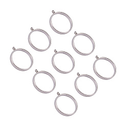 Платина Подвесные подвески из сплава, для diy уф смолы, эпоксидная смола, Прессованные цветочные украшения, плоско-круглые, платина, 32.5x28.5x4.5 мм, отверстия: 1.8 мм, Внутренний диаметр 25 мм.