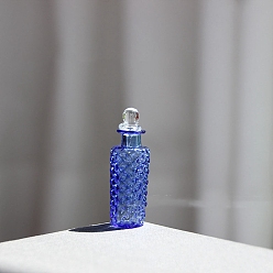 Королевский синий Мини-стеклянные украшения для ваз для цветов, аксессуары для кукольного домика с микро-ландшафтом, притворяясь опорными украшениями, королевский синий, 14x33 мм