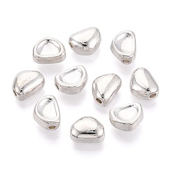 Античное Серебро Сплавочные овальные бусины тибетского стиля , треугольные, античное серебро, 9x7x5 мм, отверстие : 1.8 мм, Около 500 шт / 500 г