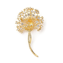 Золотой Находки из кубического циркония, одуванчик, без кадмия и без свинца, стойки покрытие, долговечный, золотые, 55x31.5x15 мм