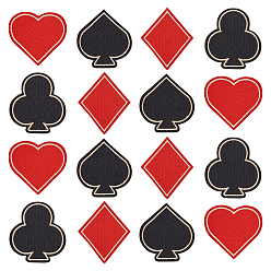 (52) Непрозрачная лаванда 1сумка полиэфирная нить вышивка ткань, аксессуары для костюма, покер шаблон, разноцветные, 67.5~76x63~73x1.3~1.5 мм