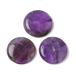 Аметист Природный аметист кабошонов, плоско-круглые, 20~23x3.5~5 мм