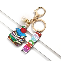 Book Деревянные брелки на день учителя, украшения для сумок и кошельков, книга, 12x4 см