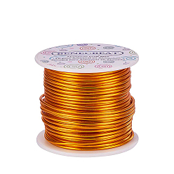 Dunkelgolden Runder Aluminiumdraht, dunkelgolden, 18 Messgerät, 1 mm, ca. 492.12 Fuß (150 m)/Rolle