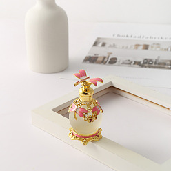 Pink Стеклянные флаконы для духов, спа ароматерапия эфирное масло пустая бутылка, розовые, 7.8x4.6 см, емкость: 15 мл (0.51 жидких унций)