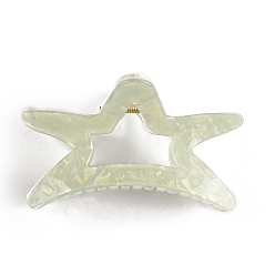 Светло-зеленый Заколки для волос из пвх, звезда, светло-зеленый, 102x53x72 мм