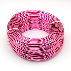 Camellia Round Aluminum Wire, Bendable Metal Craft Wire, for DIY Jewelry Craft Making, Camellia, 10 Gauge, 2.5mm, 35m/500g(114.8 Feet/500g)