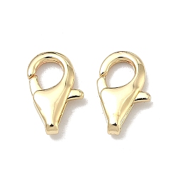 Золотой Карабин-лобстеры, латунные, золотые, золотые, 11.5x7.5x2.5 мм, отверстие : 0.8 мм