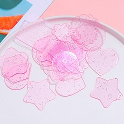 Бледно-Розовый Акриловые подвески, акриловый диск, аксессуары для ключей в форме диска своими руками, разнообразные, розовый жемчуг, 40 мм