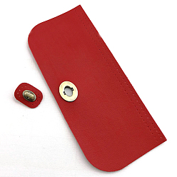 Красный Набор для вязания крючком рюкзака своими руками, включая чехол из искусственной кожи и застежки, красные, 23x10x0.15 см