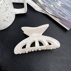 Белый Акриловые заколки для волос с хвостом русалки, аксессуары для волос для женщин и девочек, белые, 85x48 мм