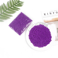 Medium Orchid Baking Paint Glass Seed Beads, Medium Orchid, 6/0, 4~5x3~4mm, Hole: 1~2mm, about 4500pcs/bag
