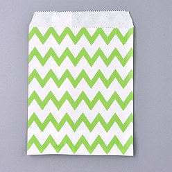Зеленый Бумажные мешки, без ручек, мешки для хранения продуктов, белые, волновая картина, зелёные, 18x13 см