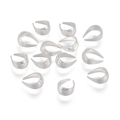 Серебро 304 из нержавеющей стали оснастки на поруки, серебряные, 6.5x5x1~3 мм, внутренний диаметр: 5.5x4 мм