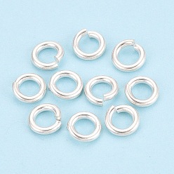 Silver 925 Sterling Silver Open Jump Rings, Round, Silver, 7x1.5mm, Inner Diameter: 4mm